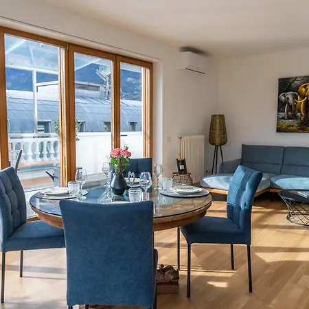 Apartment Luxus Penthouse Mit Terrasse, Garage, Fahrradraum Und Infrarotsauna